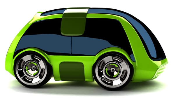 Green car