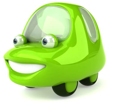 Green car