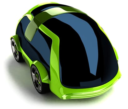 Green car