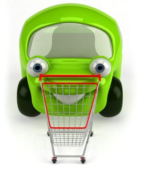 Green car