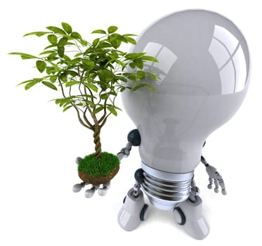 Robot lightbulb