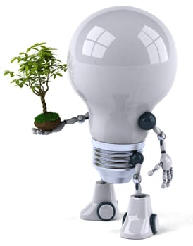 Robot lightbulb