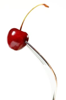 Cherry skewered