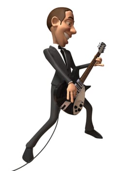 Businessman and guitar