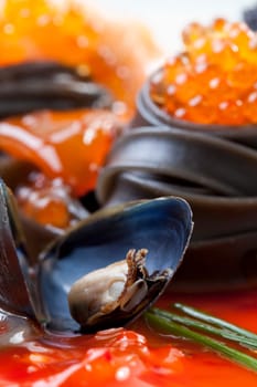 black pasta