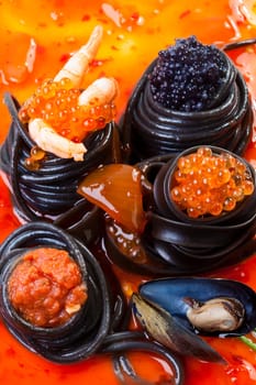 black pasta