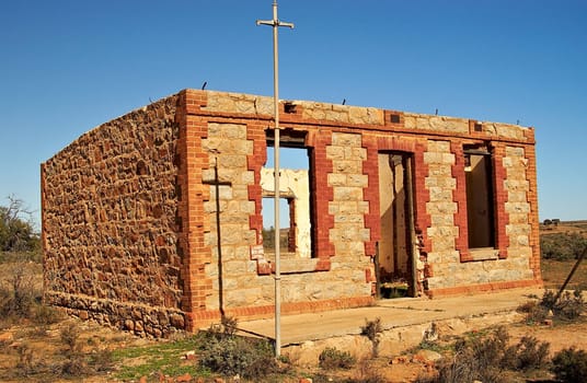 old ruins at historic mining town silverton