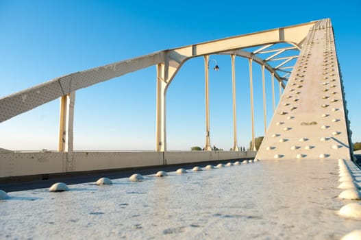 arch bridge over the river Ijssel, Netherlands