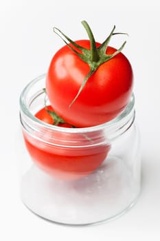Tomatoes in a jar