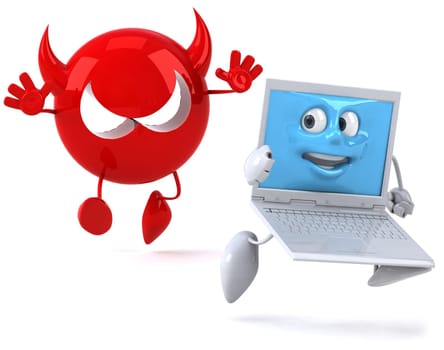 Laptop and virus