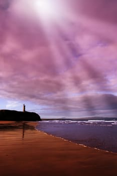 a view of the beach in ballybunion co kerry ireland
