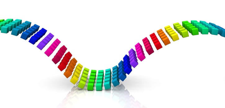 3D Cube - Rainbow Snake 07