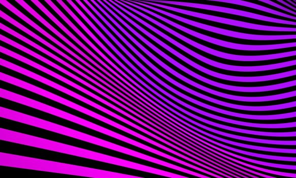 Psychedelic Stripes - Purple Black 01