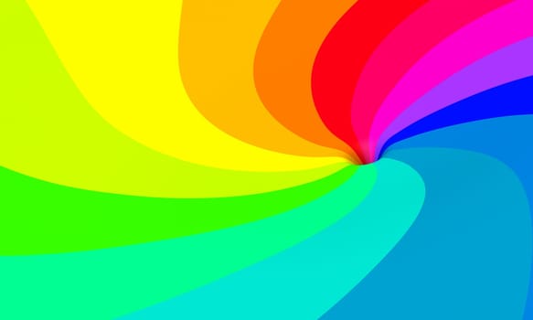 3D Rainbow Swirl 02