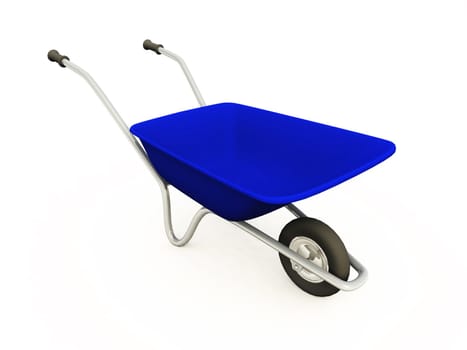 The Blue Wheelbarrow - Clipped