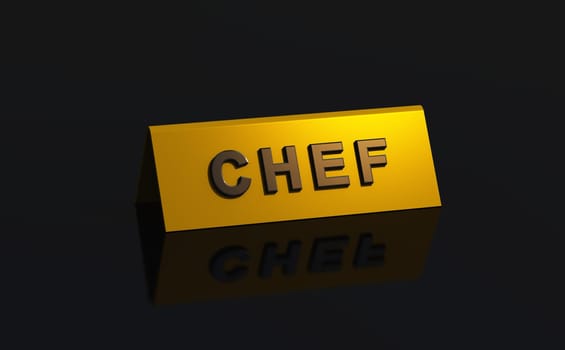 CHEF Shield - Gold on Black