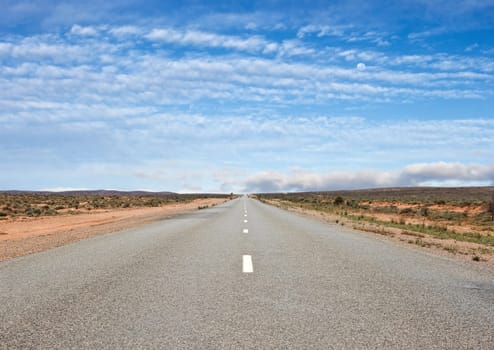 barrier highway through the outback and desert