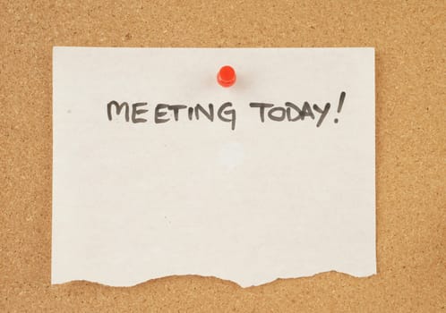 great image of a note pinned to a corkboard