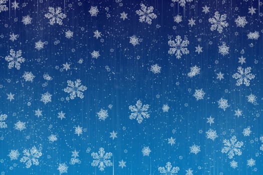image of lots of snowflakes on blue background, great christmas background