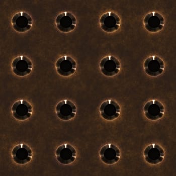 large image of old weathered metal grill
