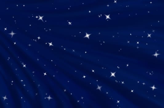 large flowing blue starry night background image