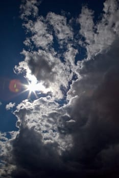 Clouded sky