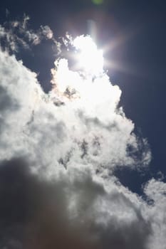 Clouded sky