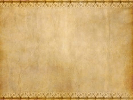 great image of old parchment paper with floral design