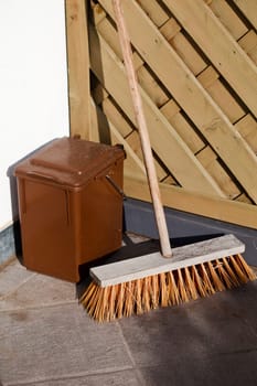Broom and bucket