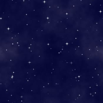 a nice blue star field of bright and shining stars