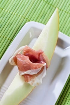 Honeydew melon and Parma ham