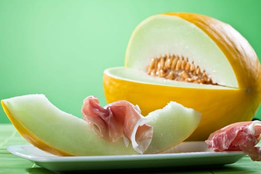 Honeydew melon and Parma ham
