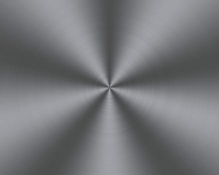 a large rendered sheet of brushed iron in a circular design