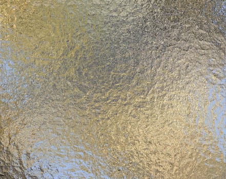 a very large sheet of crinkled aluminium or tin foil