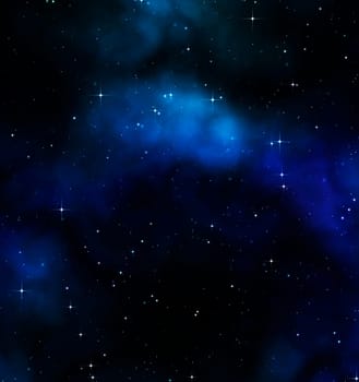 great artistic space background with flared stars