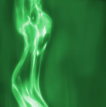 excellent abstract art image depicting  glowing female body nature theme
