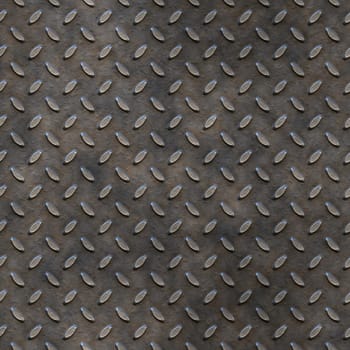 a large image of worn and dirty tread plate