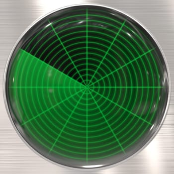 great image of a radar or sonar screen