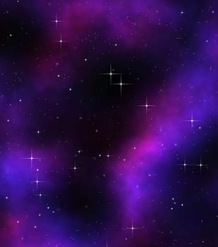 great image of stars in deep or outer space