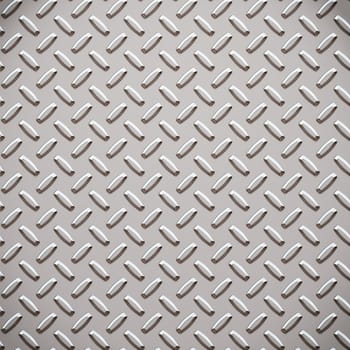 a large seamless sheet of alluminium or nickel diamond or tread plate