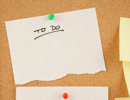 great image of notes pinned to a corkboard