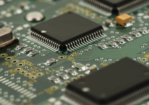 image of integrated circuits and surface mount technology