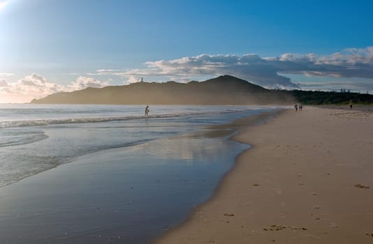 beautiful tropical beach in the morning