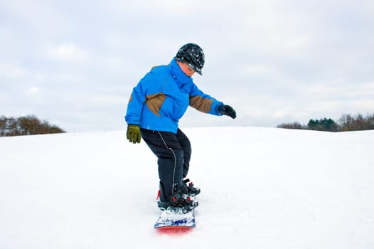 boy and his snowboard