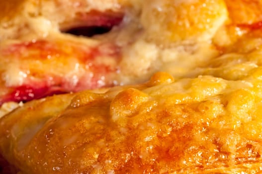 Close-up puff pastry