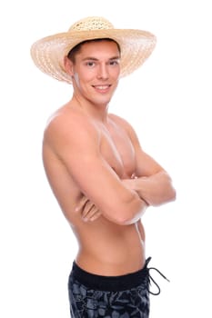 Studio shot of a young man