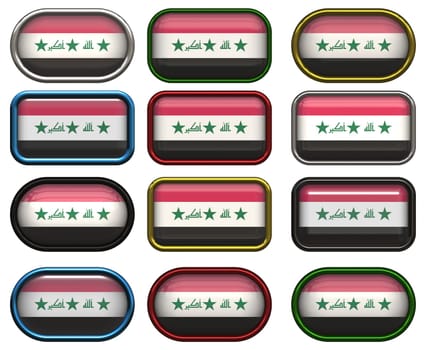 twelve Great buttons of the Flag of Iraq