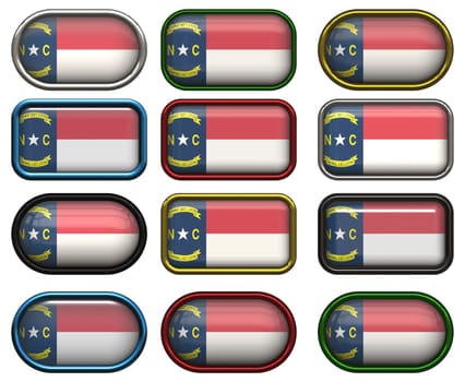twelve Great buttons of the Flag of North Carolina