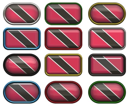 twelve Great buttons of the Flag of Trinidad and Tobago