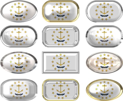 twelve Great buttons of the Flag of Rhode island